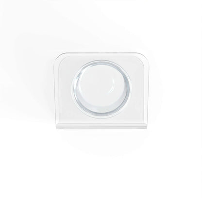 Modern Acrylic Glass Bowl Feeders, Angled Style, Single Bowl