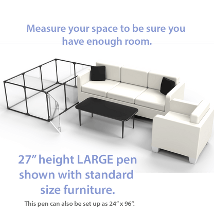 27" Tall Large Lucidium Pet Pen