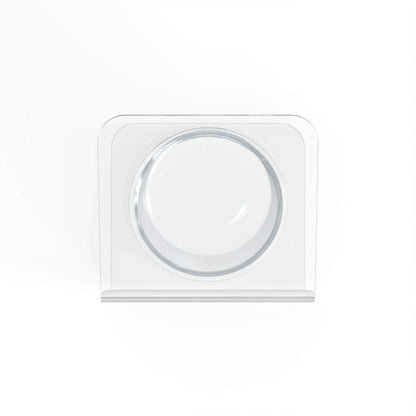 Modern Acrylic Glass Bowl Feeders, Angled Style, Single Bowl