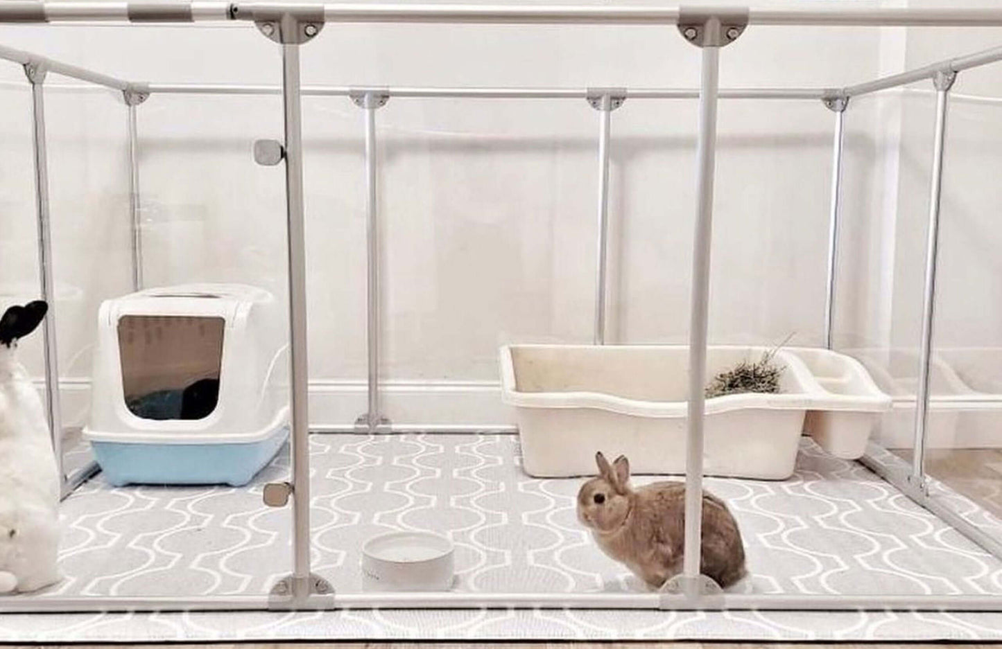 36" Tall Large Lucidium Pet Pen, WHITE - (Unused Return)