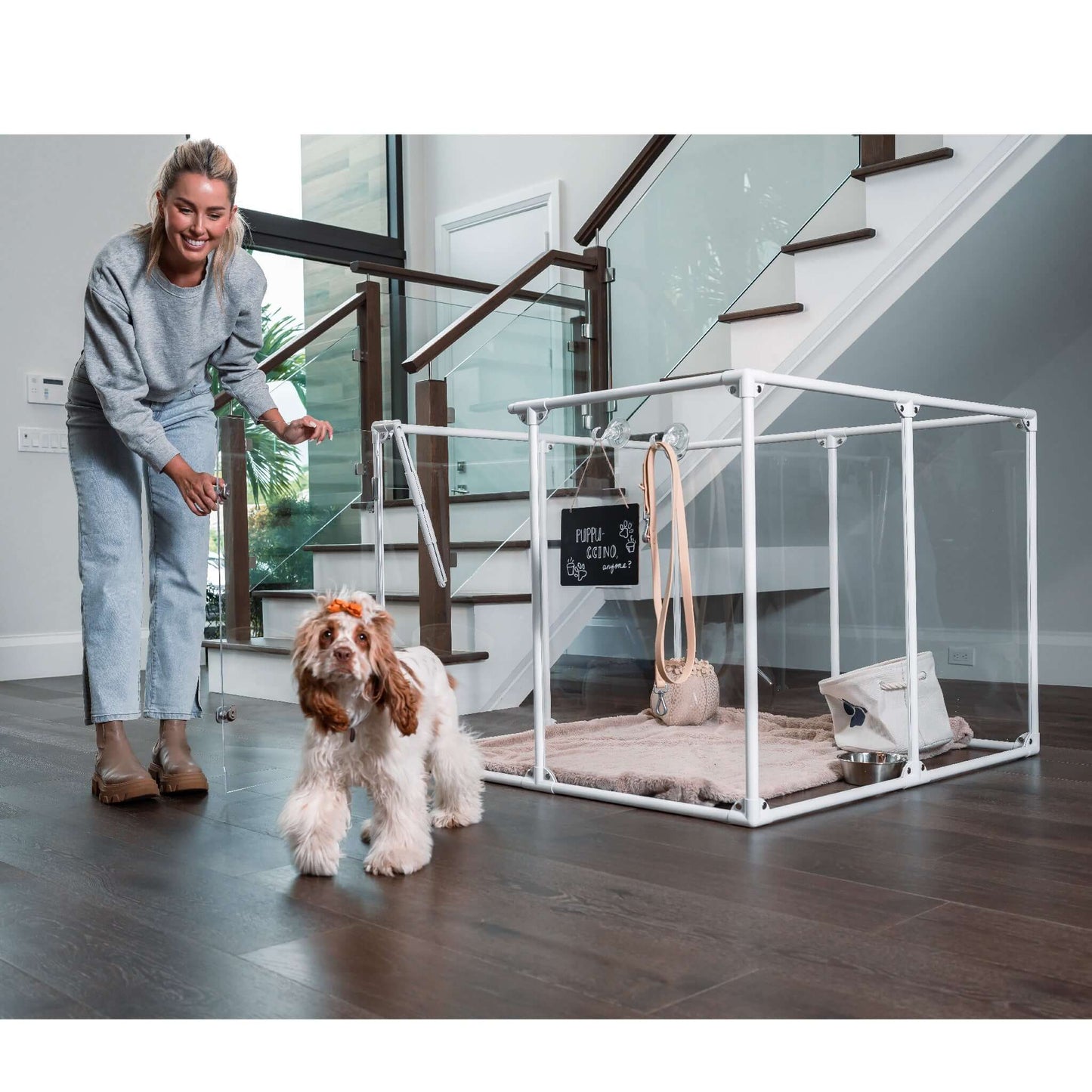 36" (91 cm) Tall Medium Lucidium Pet Pen.