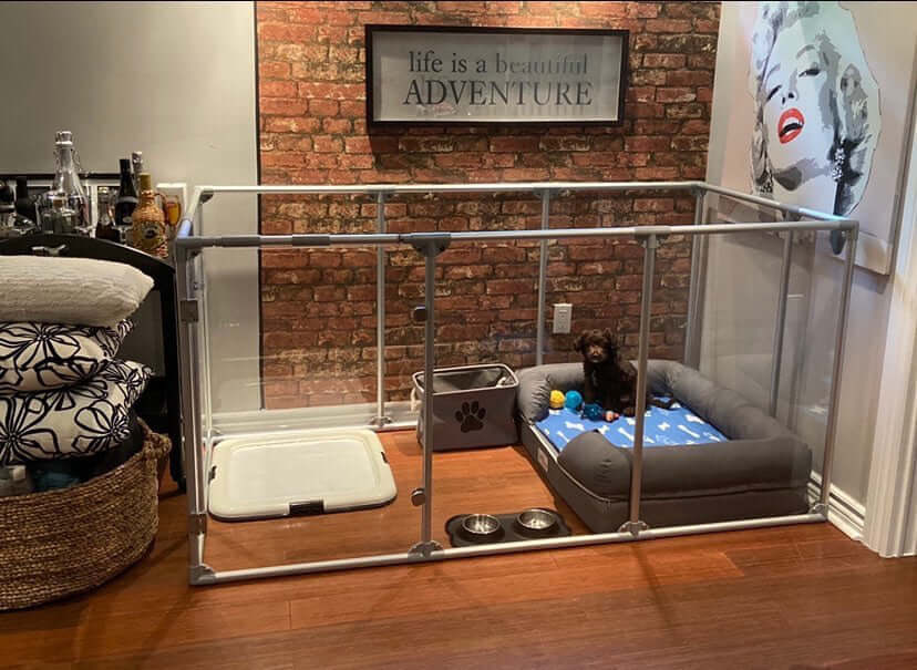 36" Tall Large Lucidium Pet Pen, WHITE - (Unused Return)