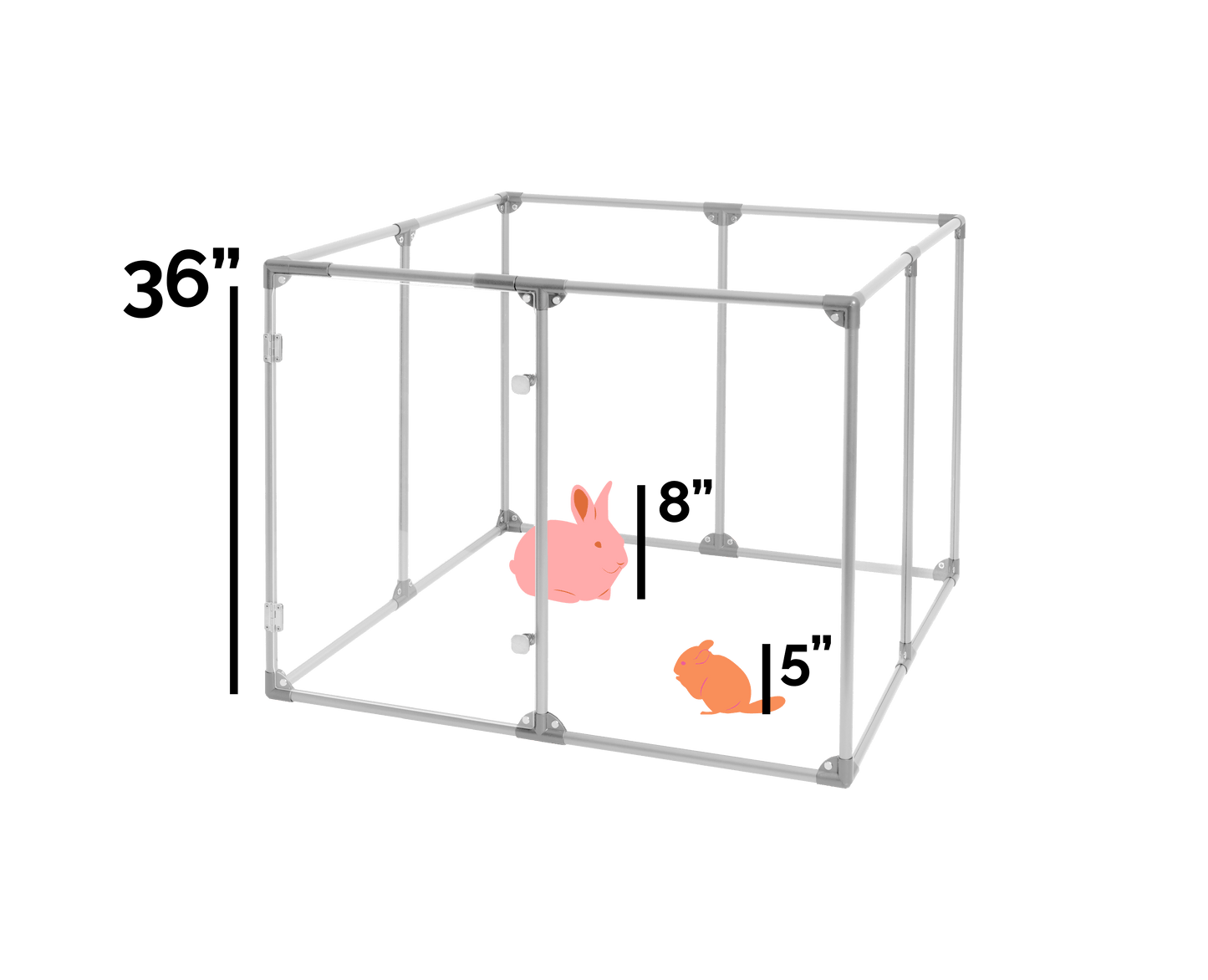 36" Tall Medium Lucidium Pet Pen