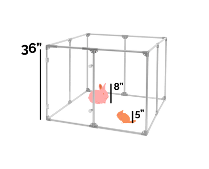 36" Tall Medium Lucidium Pet Pen