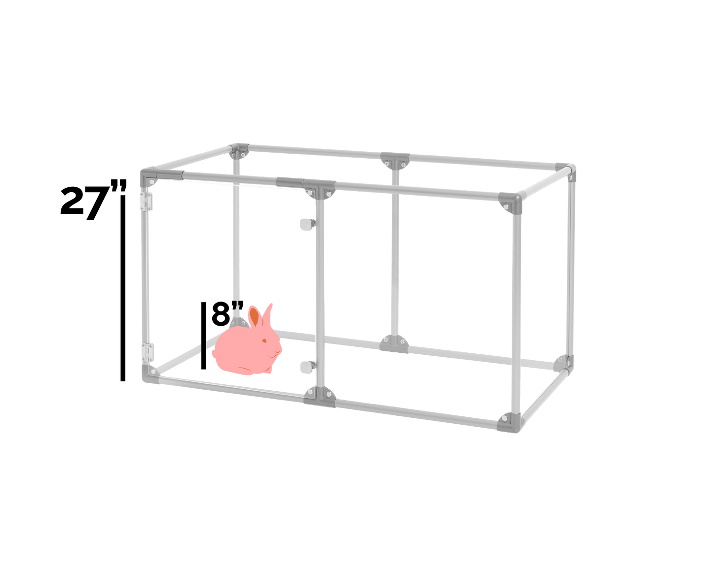 27" (69 cm) Tall Small Lucidium Pet Pen.