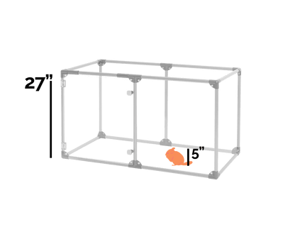 27" (69 cm) Tall Small Lucidium Pet Pen.