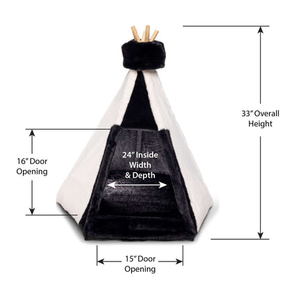 Modern Luxury Pet Teepee with Memory Foam