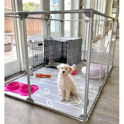 36" Tall Large Lucidium Pet Pen, WHITE - (Unused Return)