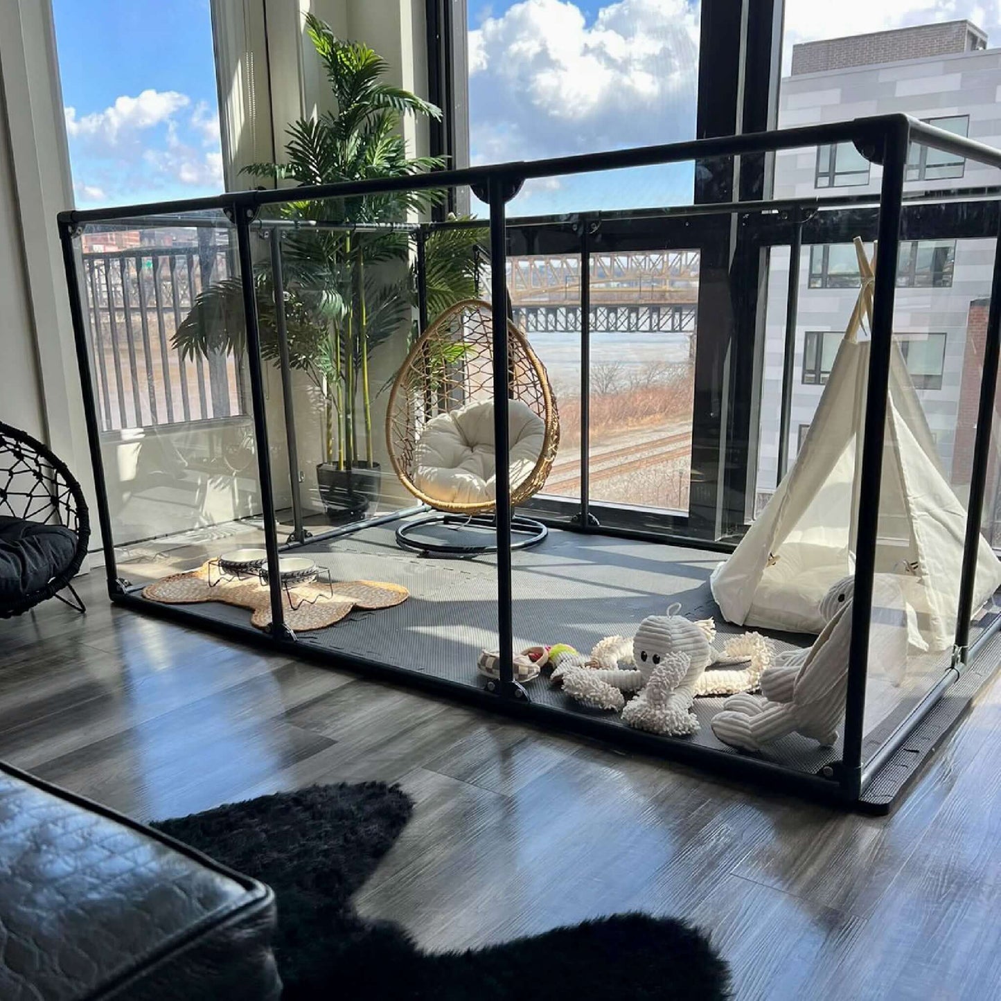 36" (91 cm) Tall Large Lucidium Pet Pen.
