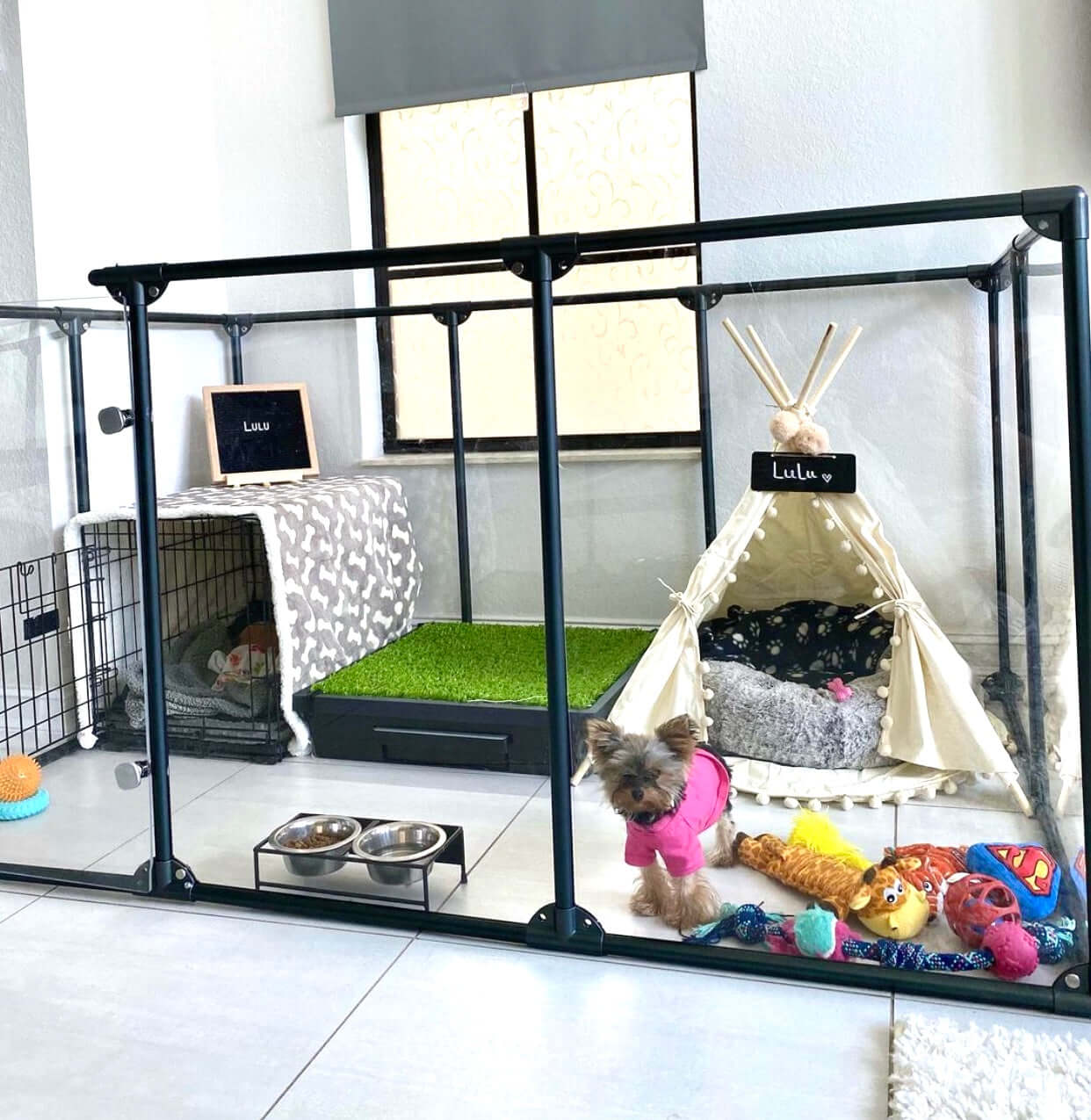 36" (91 cm) Tall Large Lucidium Pet Pen.